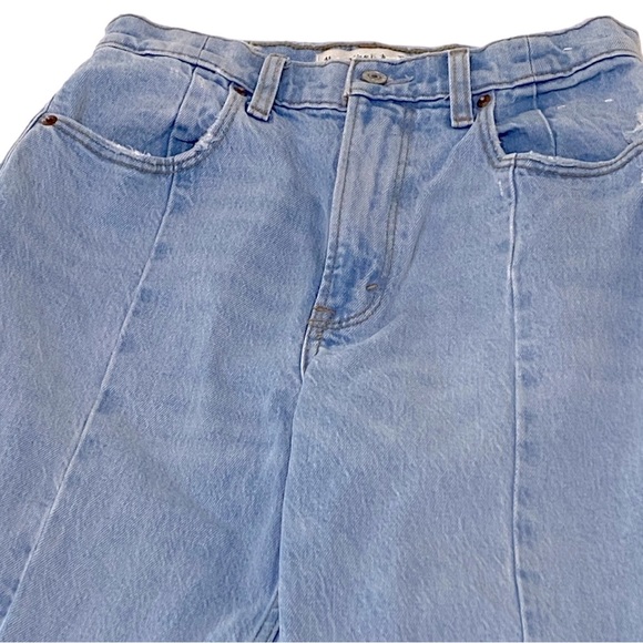 A&F 90s Straight Ultra High Rise Curve Love Slit Font Jeans Sz 27|4s - Picture 3 of 7